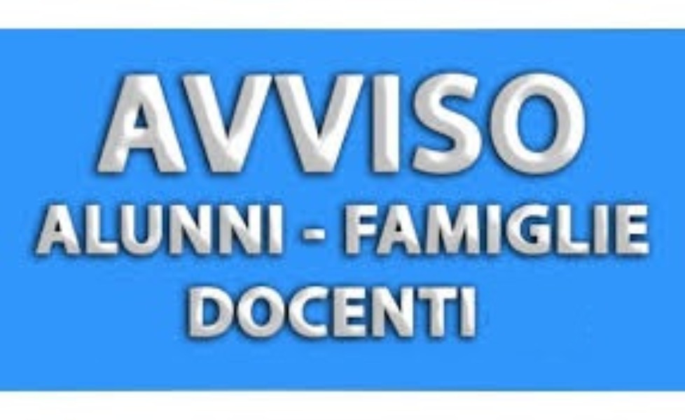 Ripresa attività didattica.